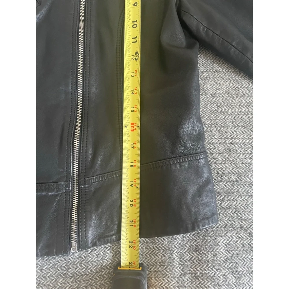 Soft, beautiful lambskin leather Belvedere Jacket from All Saints US size 10 - Picture 14 of 16